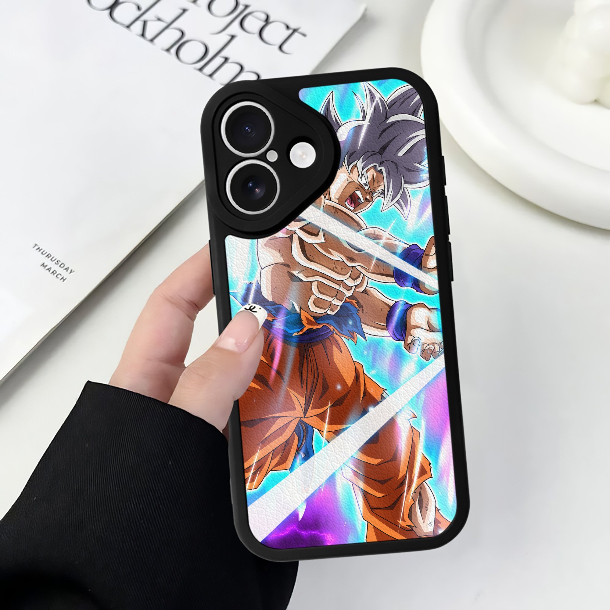 （画像用） ドラゴンボール DRAGON BALL 【iPhone 16シリーズ対応】シリコンスマホケース（レザー調） 材質：シリコン